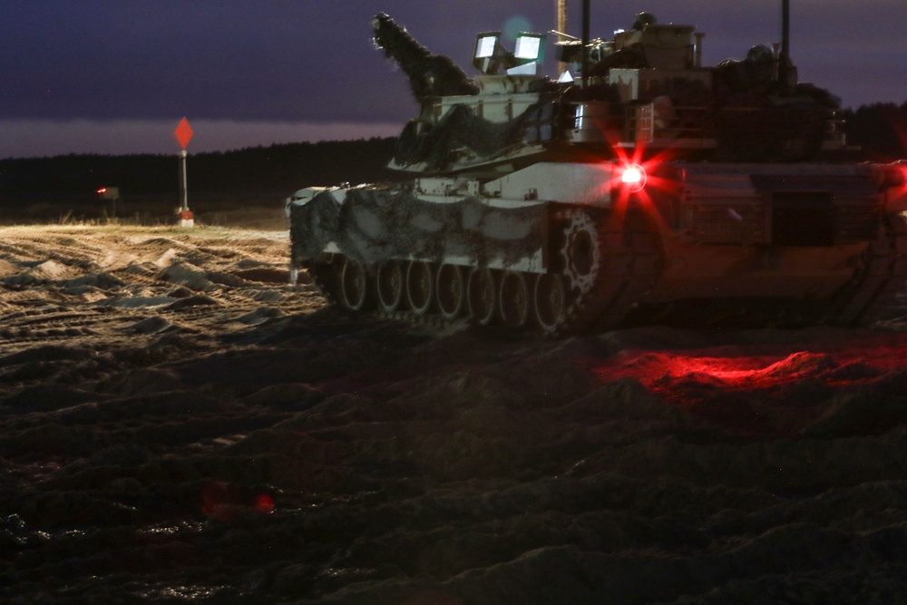 Spartan Panthers conduct Gunnery, to remain proficient while deployed in Poland in preparation for up coming mission.
