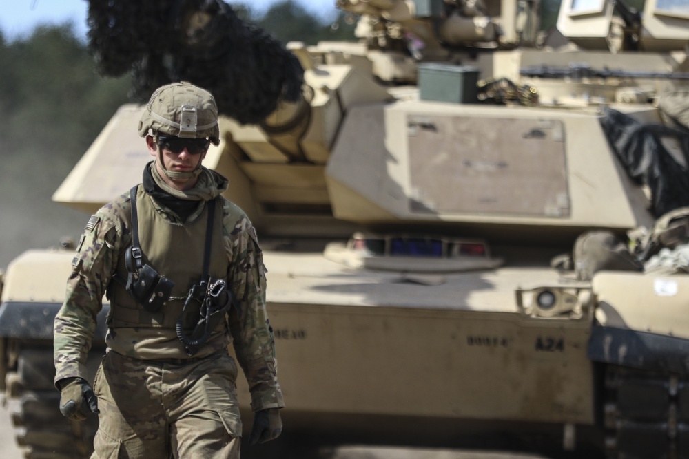 Spartan Panthers conduct Gunnery, to remain proficient while deployed in Poland in preparation for up coming mission.