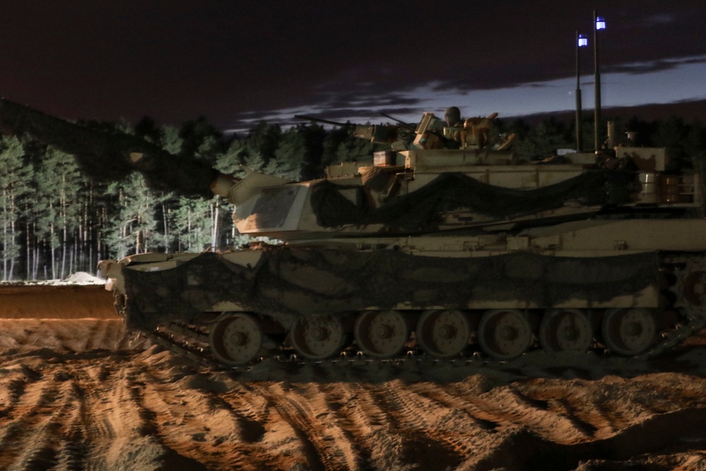 Spartan Panthers conduct Gunnery, to remain proficient while deployed in Poland in preparation for up coming mission.