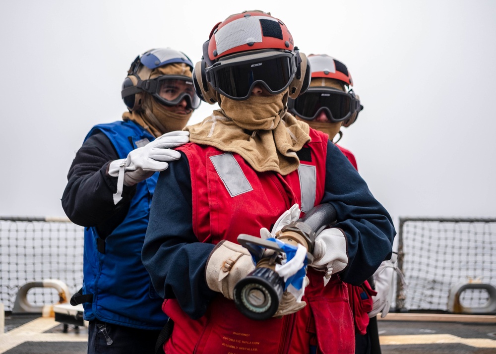 Crash and Smash Drill aboard McCampbell