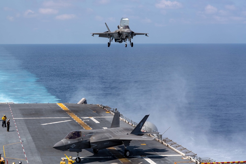 USS America (LHA 6) Conducts Flight Operations April 18, 2020