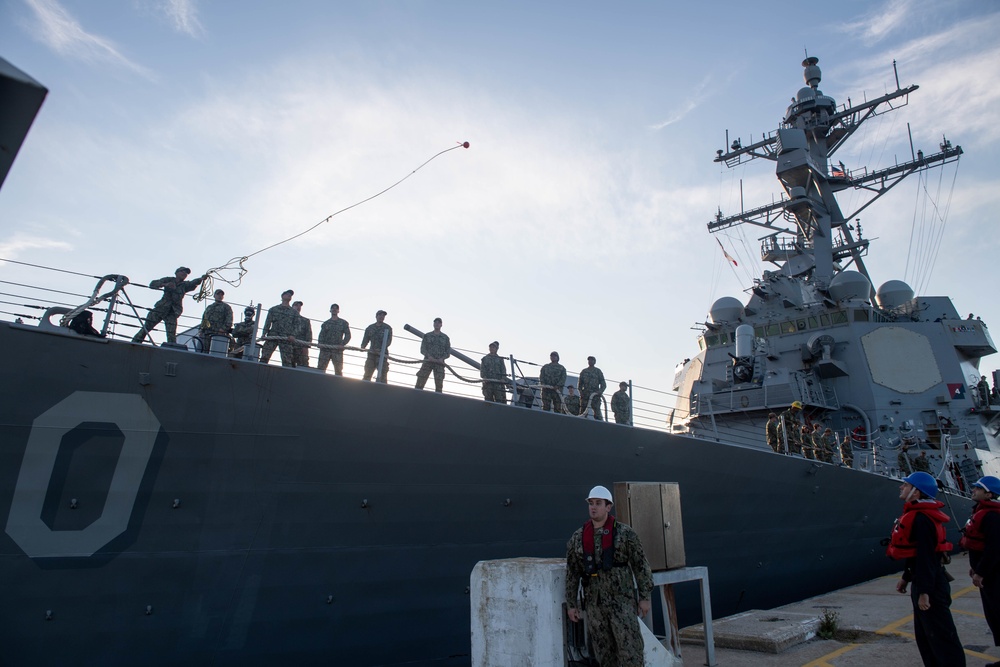 USS Roosevelt arrives in Rota, Spain