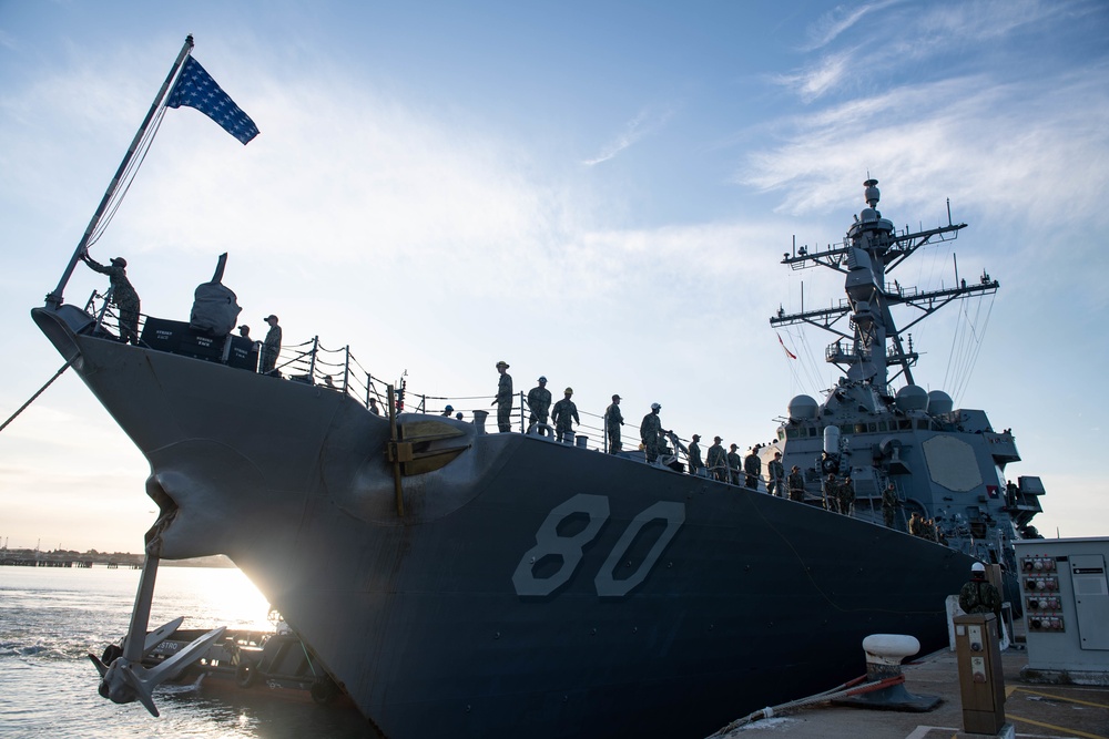 USS Roosevelt arrives in Rota, Spain