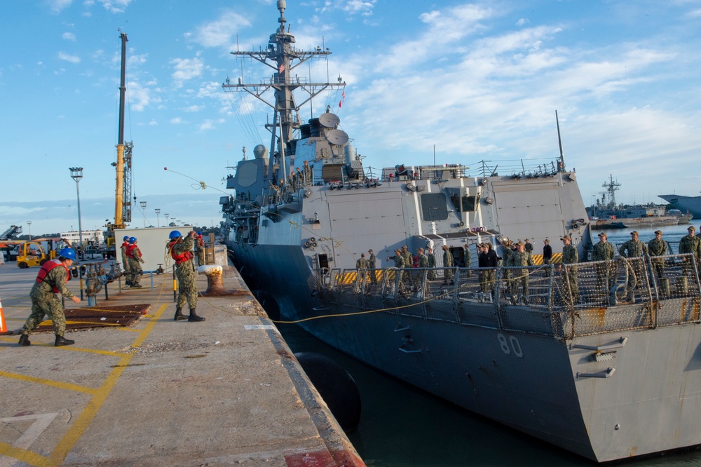 USS Roosevelt arrives in Rota, Spain