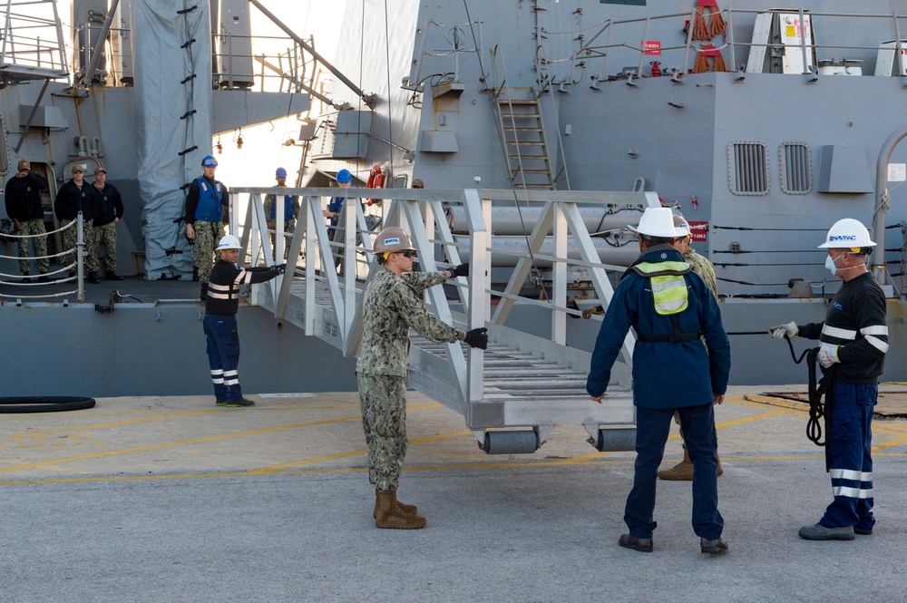 USS Roosevelt arrives in Rota, Spain