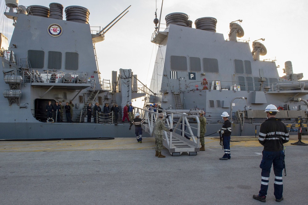 USS Roosevelt arrives in Rota, Spain