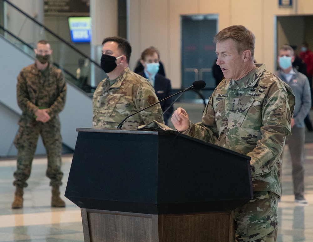 Chief of Staff visits Mass. National Guardsmen