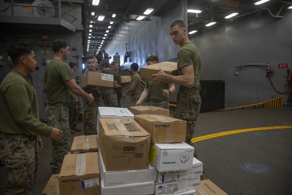 Sustaining the mission: 31st MEU supports USS Germantown port operations