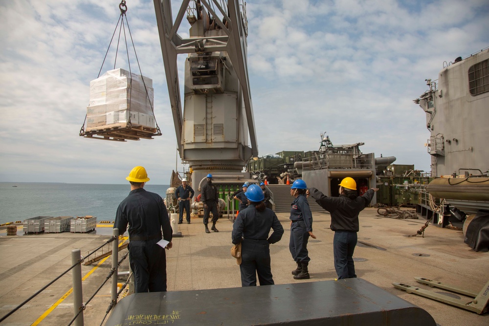 Sustaining the mission: 31st MEU supports USS Germantown port operations