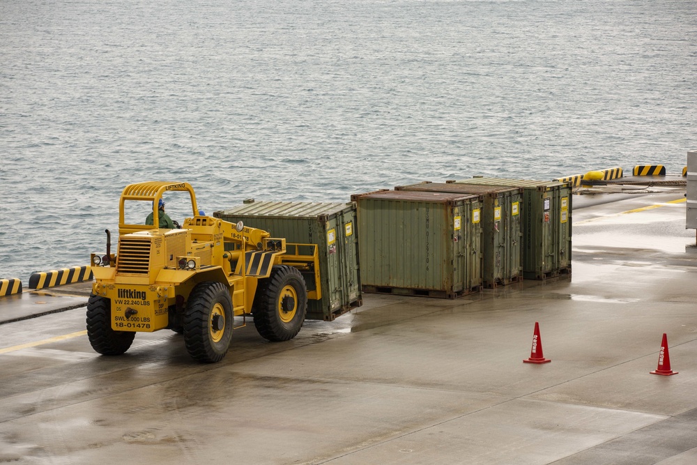 Sustaining the mission: 31st MEU aboard USS Germantown port operations