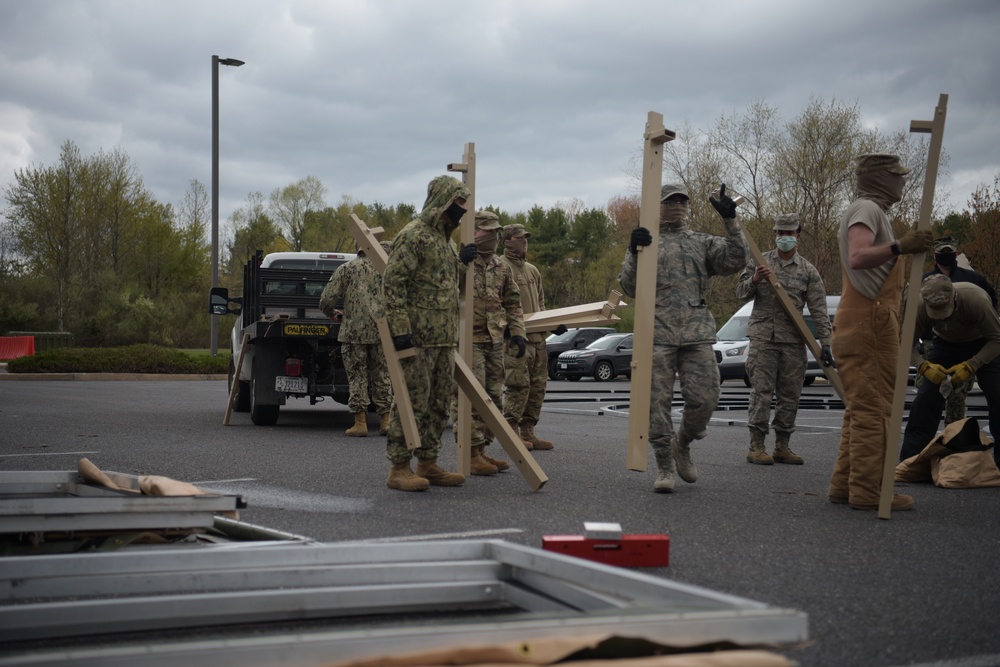 Tent Setup for 87th Medical Group