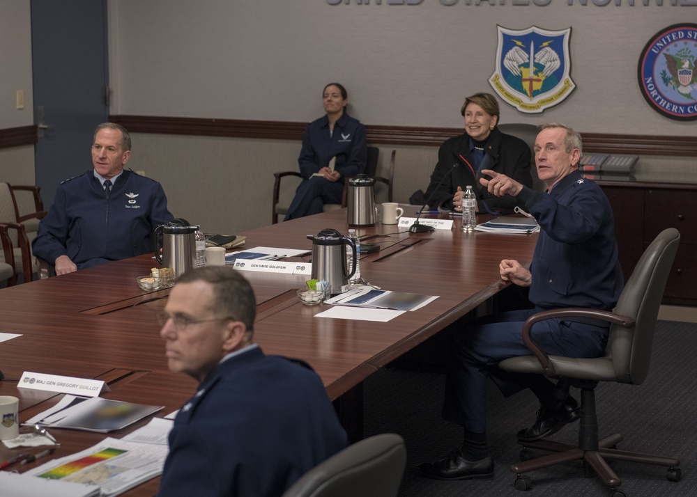 Air Force Senior Leaders Receive COVID-19 Briefings