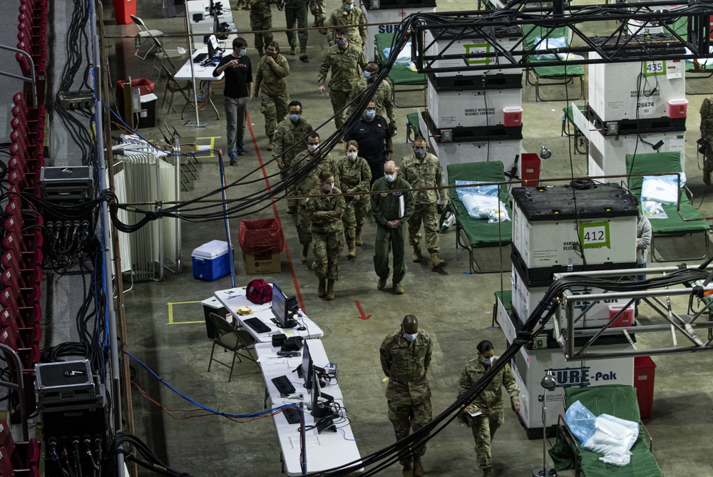 3rd Expeditionary Sustainment Command and Pennsylvania National Guard senior leaders visit Liacouras Center