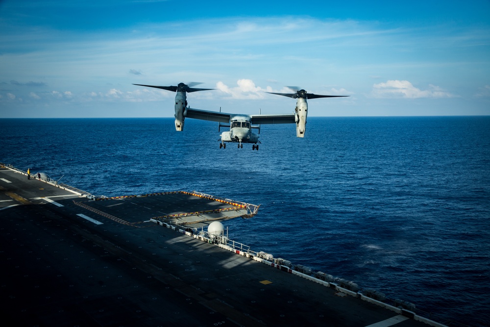 31st MEU, USS America conduct flight operations