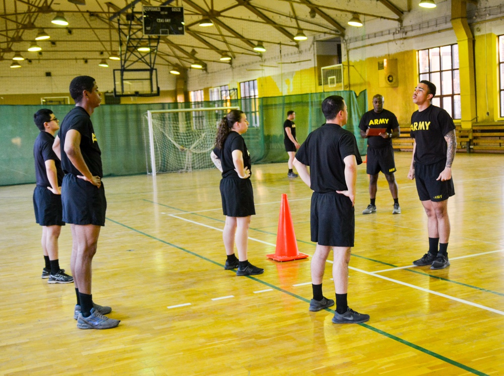 1ID Fwd Soldiers participate in PRT during remote BLC course in Poland
