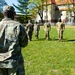 1ID Fwd Soldiers participate in marching drills during remote BLC course in Poland