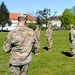 1ID Fwd Soldiers participate in marching drills during remote BLC course in Poland