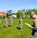 1ID Fwd Soldiers participate in marching drills during remote BLC course in Poland