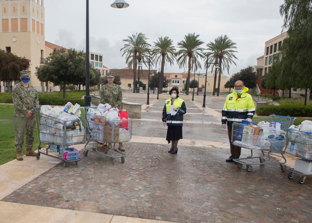 NAS Sigonella Community Aids Families During Coronavirus Lockdown With Food Drive