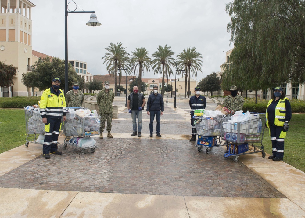 NAS Sigonella Community Aids Families During Coronavirus Lockdown With Food Drive