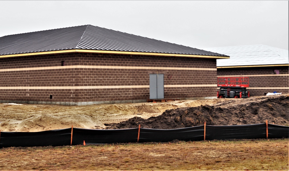 Construction of five new simulations buildings continues at Fort McCoy