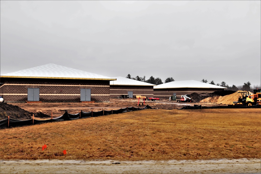 Construction of five new simulations buildings continues at Fort McCoy