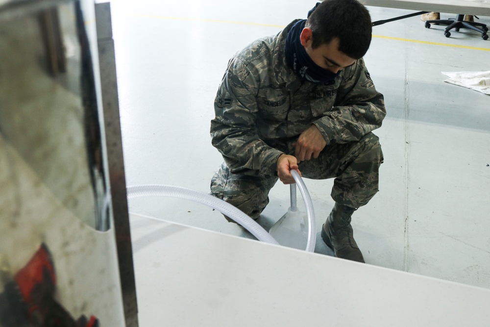 Dyess Airmen create hand sanitizer