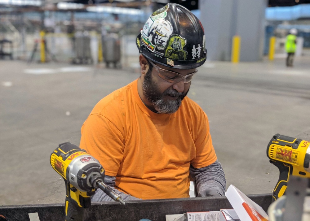 Tradesmen work at record pace to create COVID19 ACF at McCormick Place