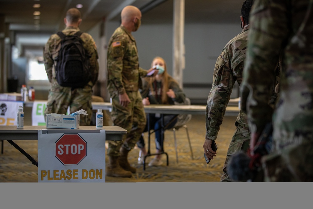 Lt. Gen. Charles D. Luckey, Chief of Army Reserve and Commanding General, visits the TCF Center