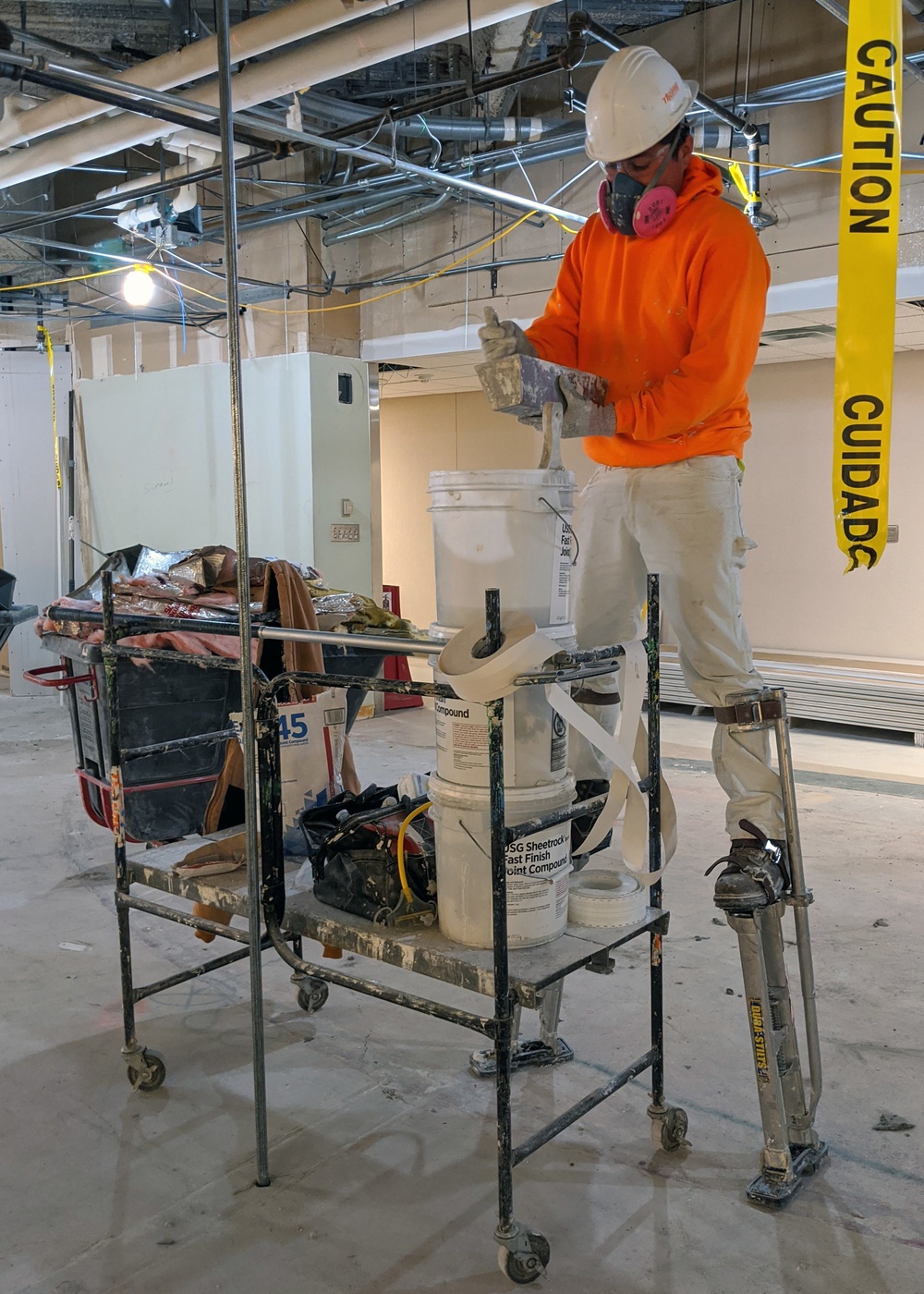 Tradesmen work 24/7 to create 280 patient COVID19 ACF at Elgin