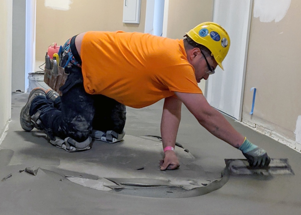 Tradesmen work 24/7 to create 280 patient COVID19 ACF at Elgin