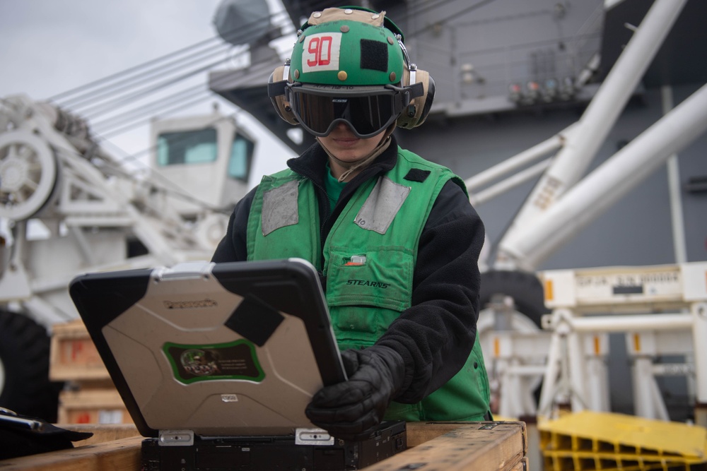 U.S. Sailor tests equipment