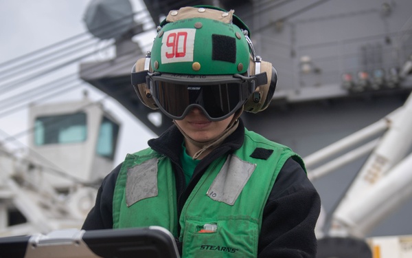 U.S. Sailor tests equipment