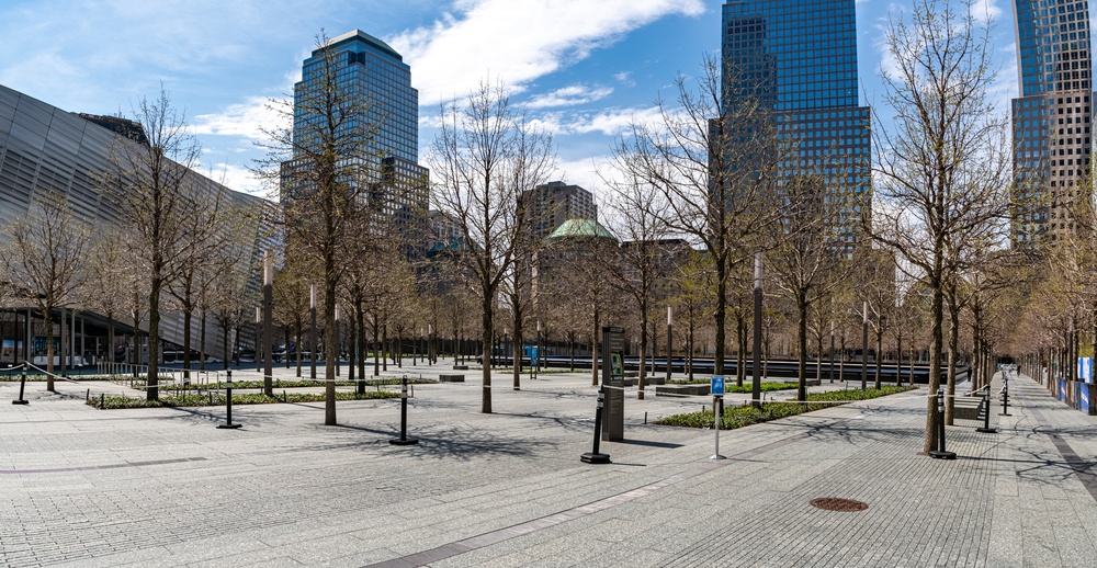 Streets Of Manhattan Are Empty As Residents Stay Home