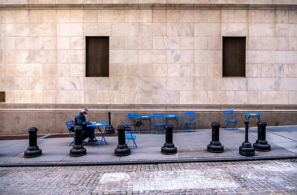 Streets Of Manhattan Are Empty As Residents Stay Home