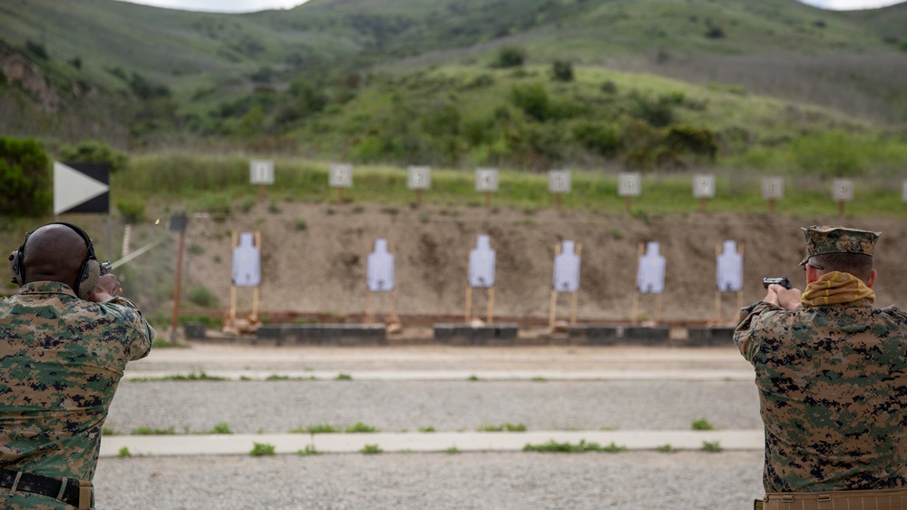 1st Intel Battalion Conducts Live-Fire Pistol Range