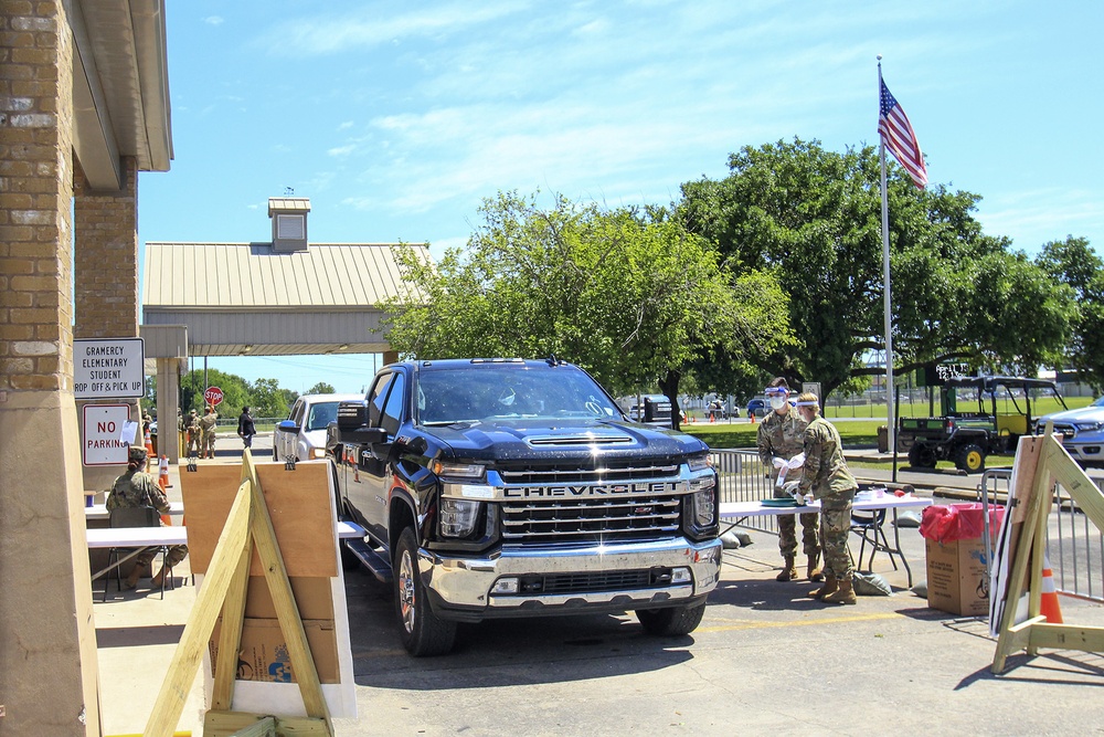 La. National Guard conducts drive through testing in Gramercy