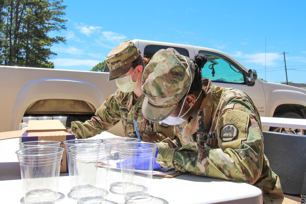 La. National Guard conducts drive through testing in Gramercy