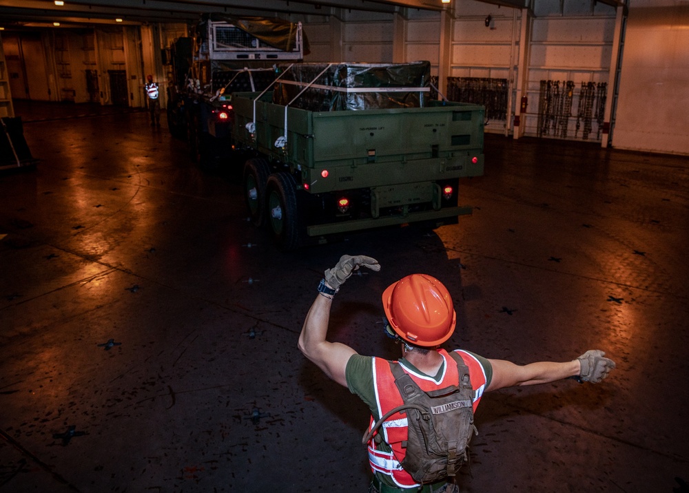 Load em’ Up | Marines with 3rd MLG Backload USNS Dahl