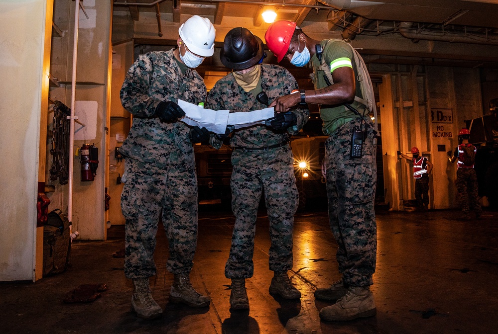 Load em’ Up | Marines with 3rd MLG Backload USNS Dahl