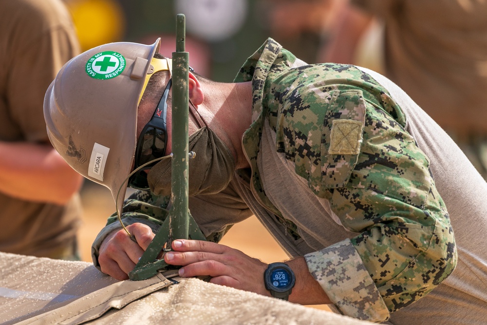 Sailors Begin Construction of Expeditionary Medical Facility in Guam