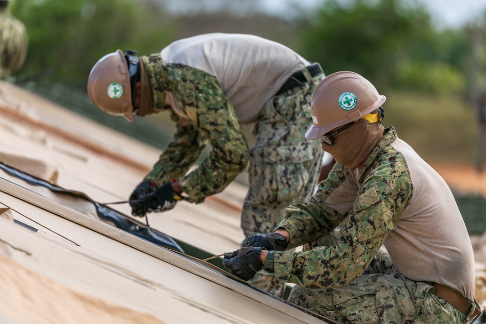 Sailors Begin Construction of Expeditionary Medical Facility in Guam