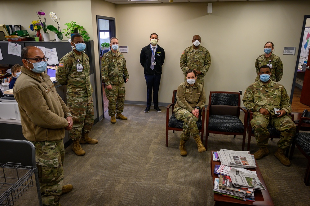 Commanding General of U.S. Army North Laura Richardson visits University Hospital in Newark, New Jersey