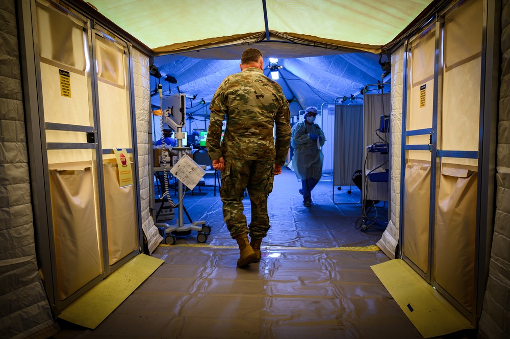 Commanding General of U.S. Army North Laura Richardson visits University Hospital in Newark, New Jersey