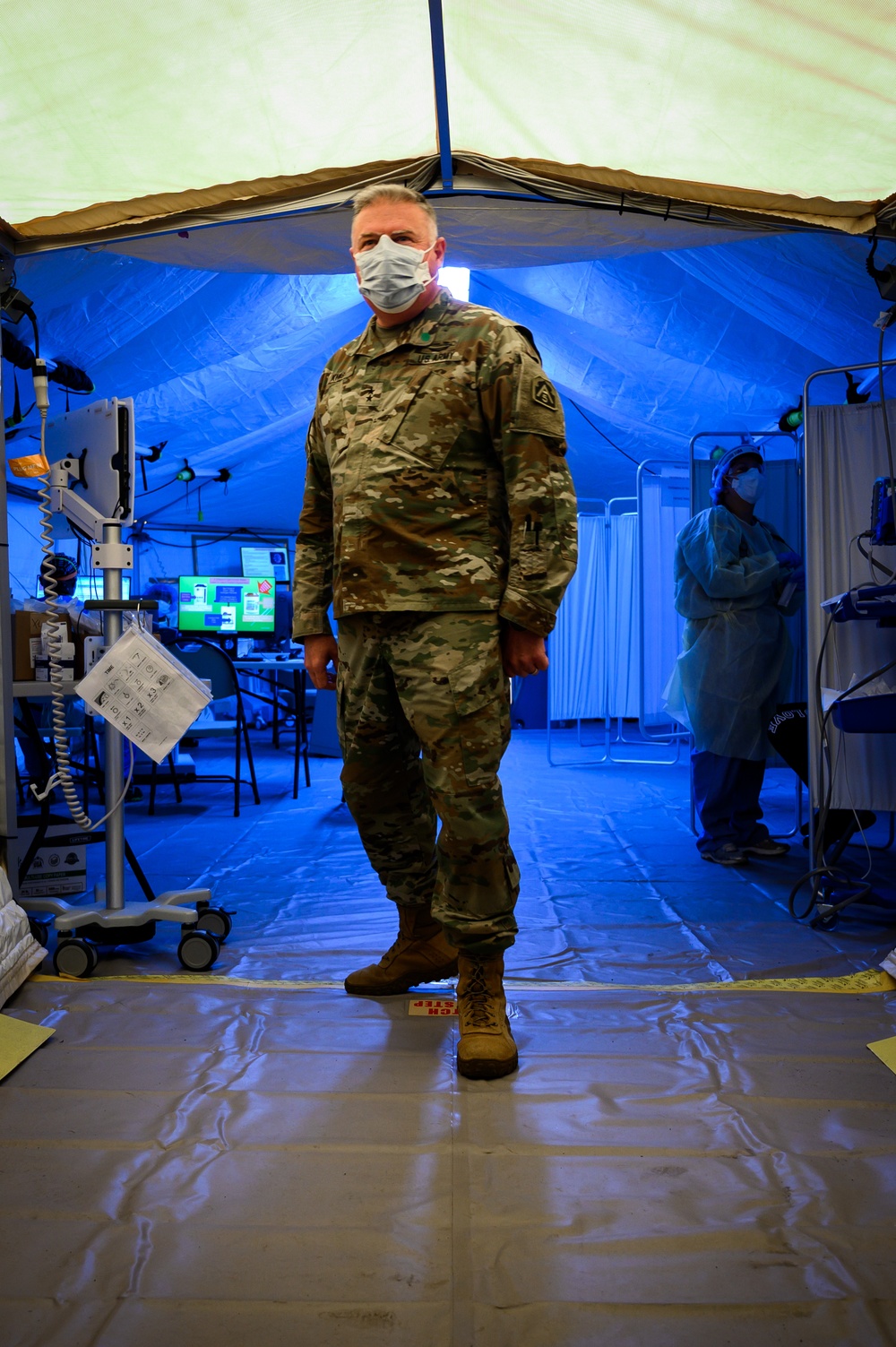 Commanding General of U.S. Army North Laura Richardson visits University Hospital in Newark, New Jersey