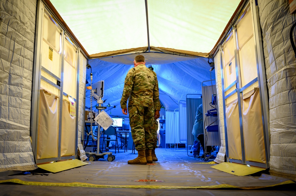 Commanding General of U.S. Army North Laura Richardson visits University Hospital in Newark, New Jersey