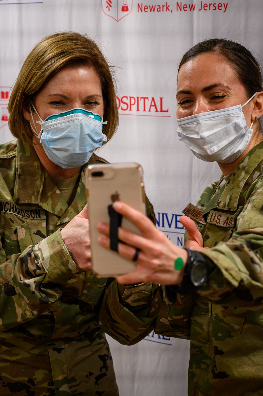 Commanding General of U.S. Army North Laura Richardson visits University Hospital in Newark, New Jersey
