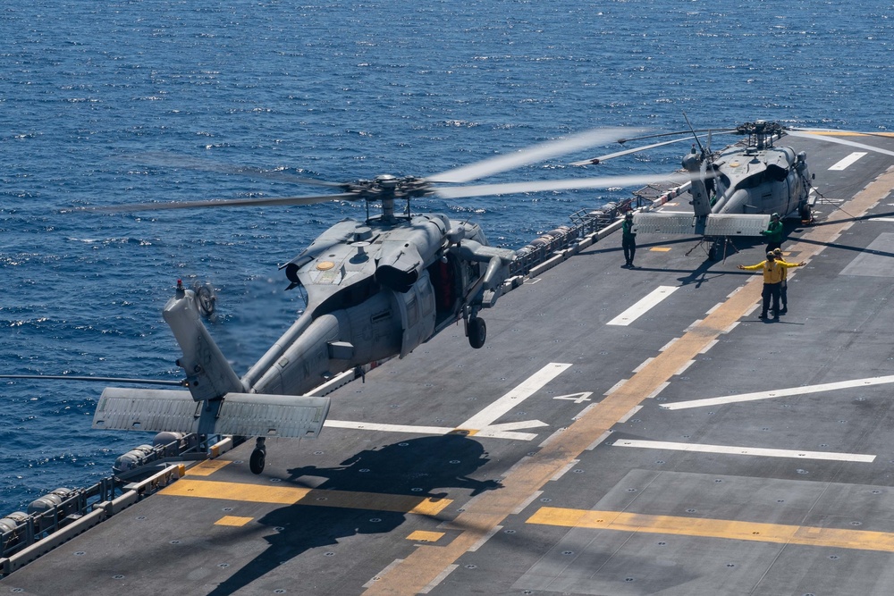 USS America (LHA 6) Conducts Flight Operations April 20, 2020