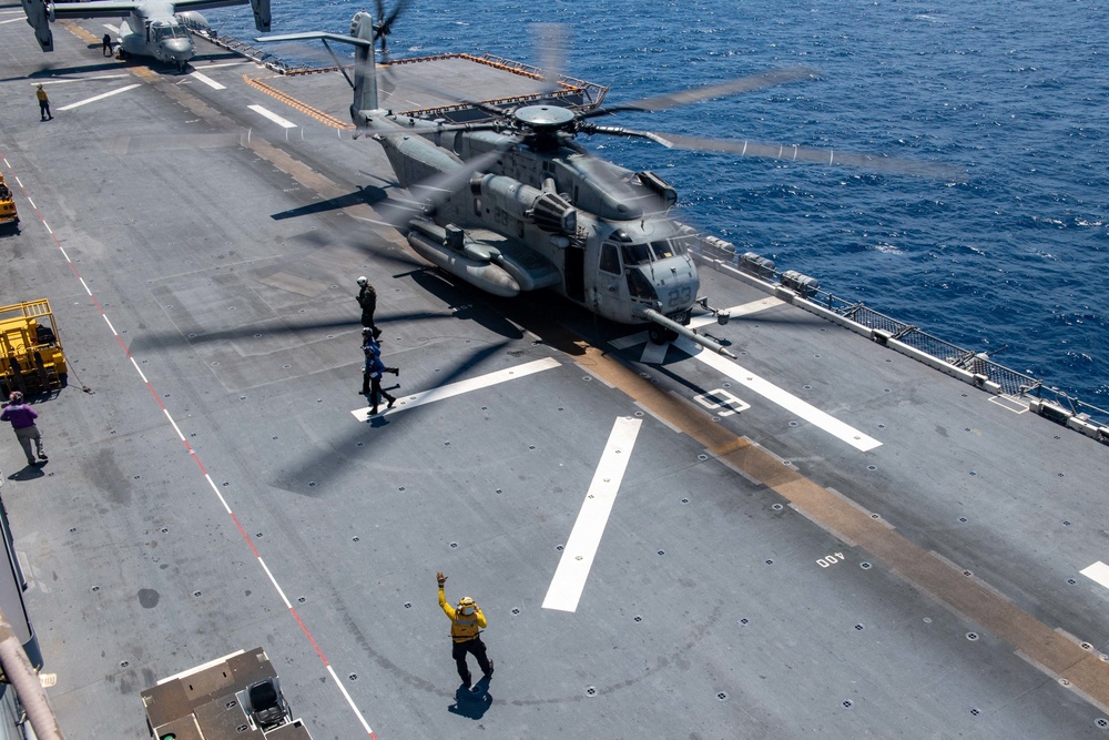 USS America (LHA 6) Conducts Flight Operations April 20, 2020