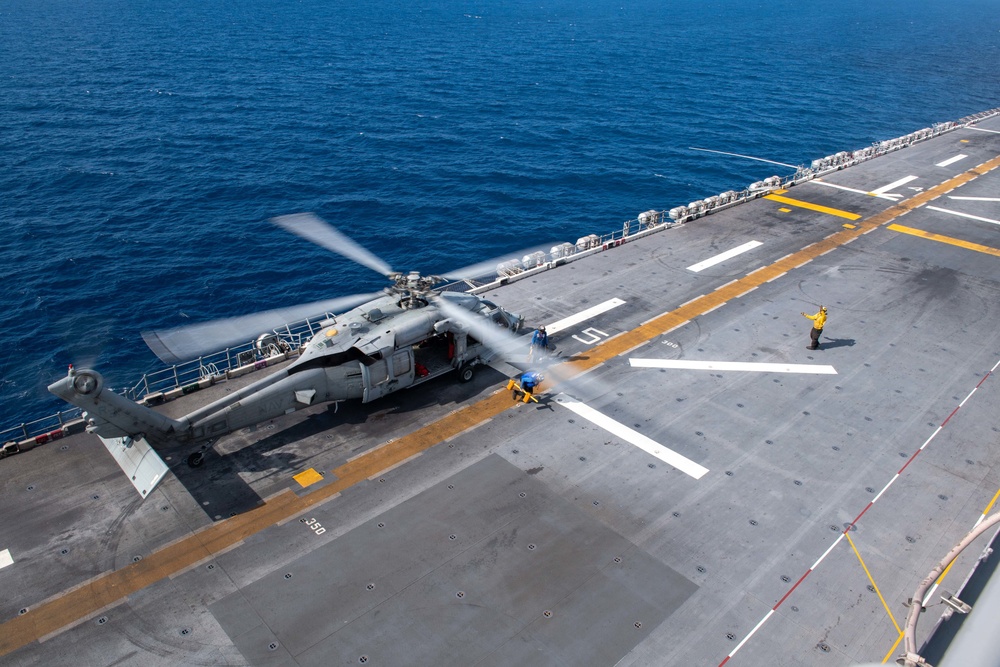 USS America (LHA 6) Conducts Flight Operations April 20, 2020